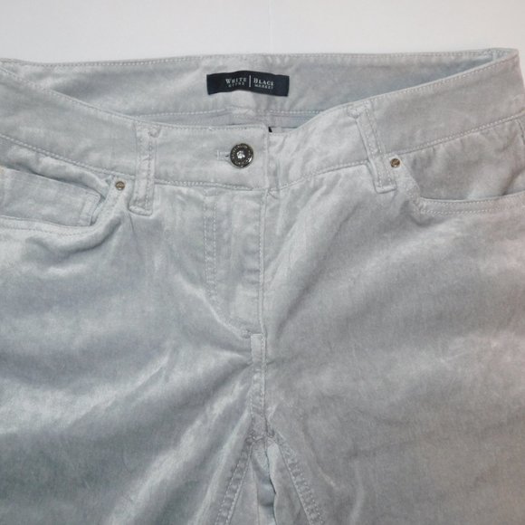 White House Black Market Blanc Velvet Pants Size 2 - Picture 5 of 8